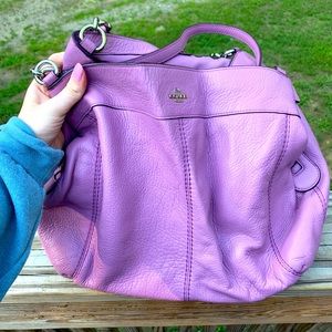 Lightly used light purple leather Coach purse.